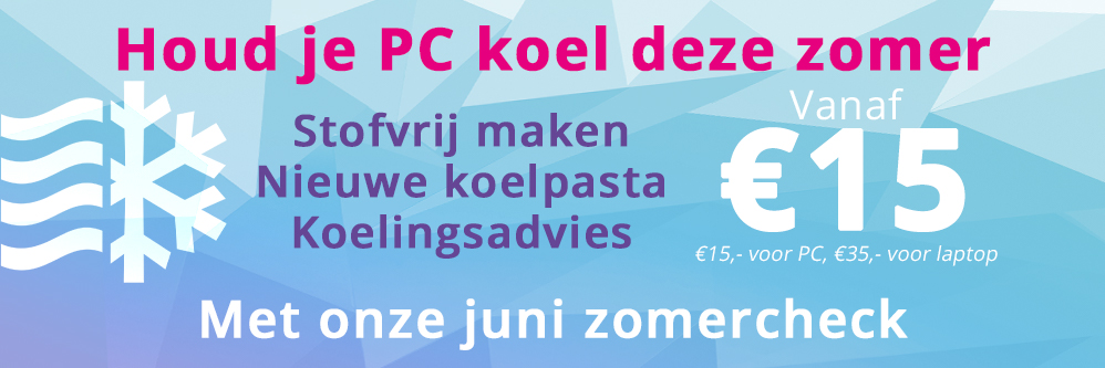 zomeractie houd je pc of laptop koel